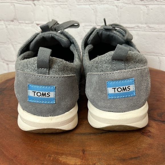 Toms Del Rey Lace Up Felt Sneakers - Picture 4 of 9